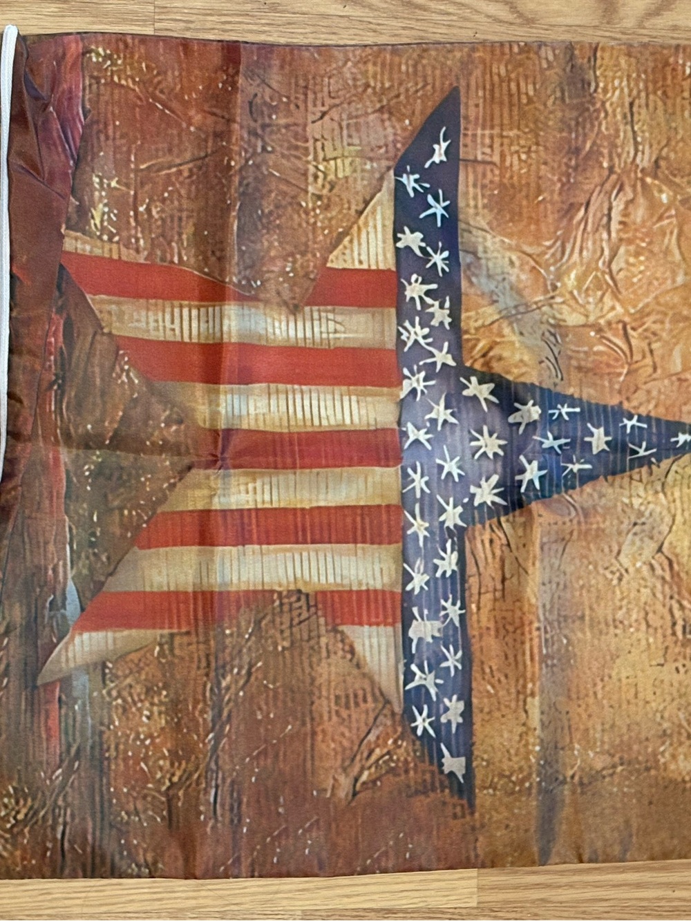 Patriotic American Flag Star pillow cover- Red, White & Blue
